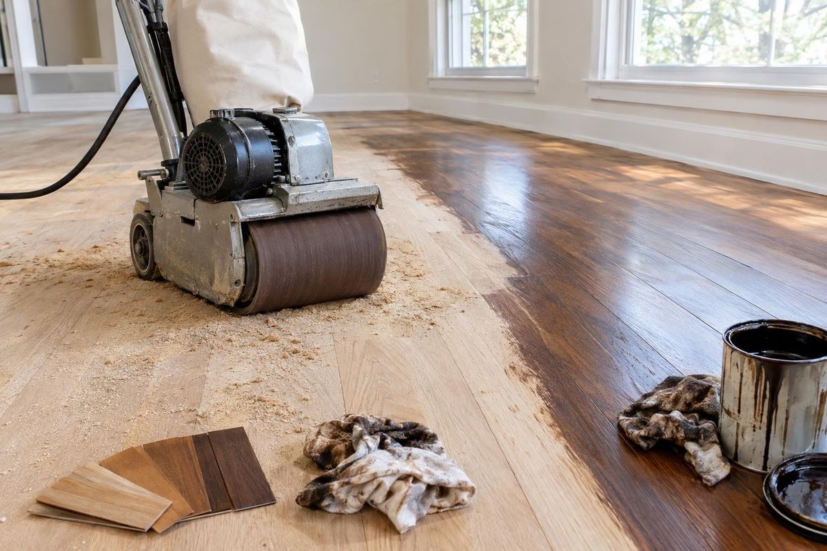 Sanding & Staining